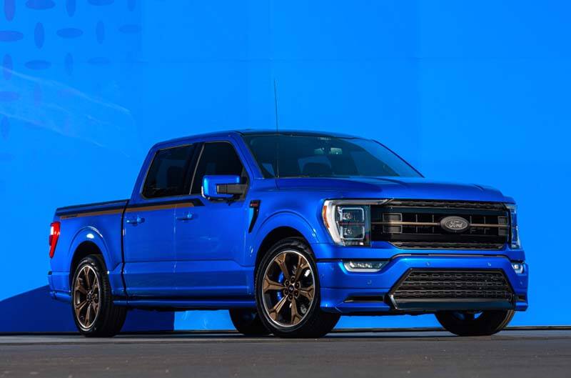 2022 Street Performance F150 Blue at SEMA